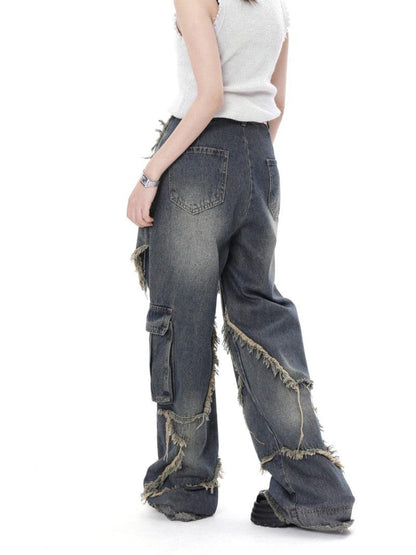 BRAMIRA DISTRESSED EFFECT STAR UNISEX PANTOLON