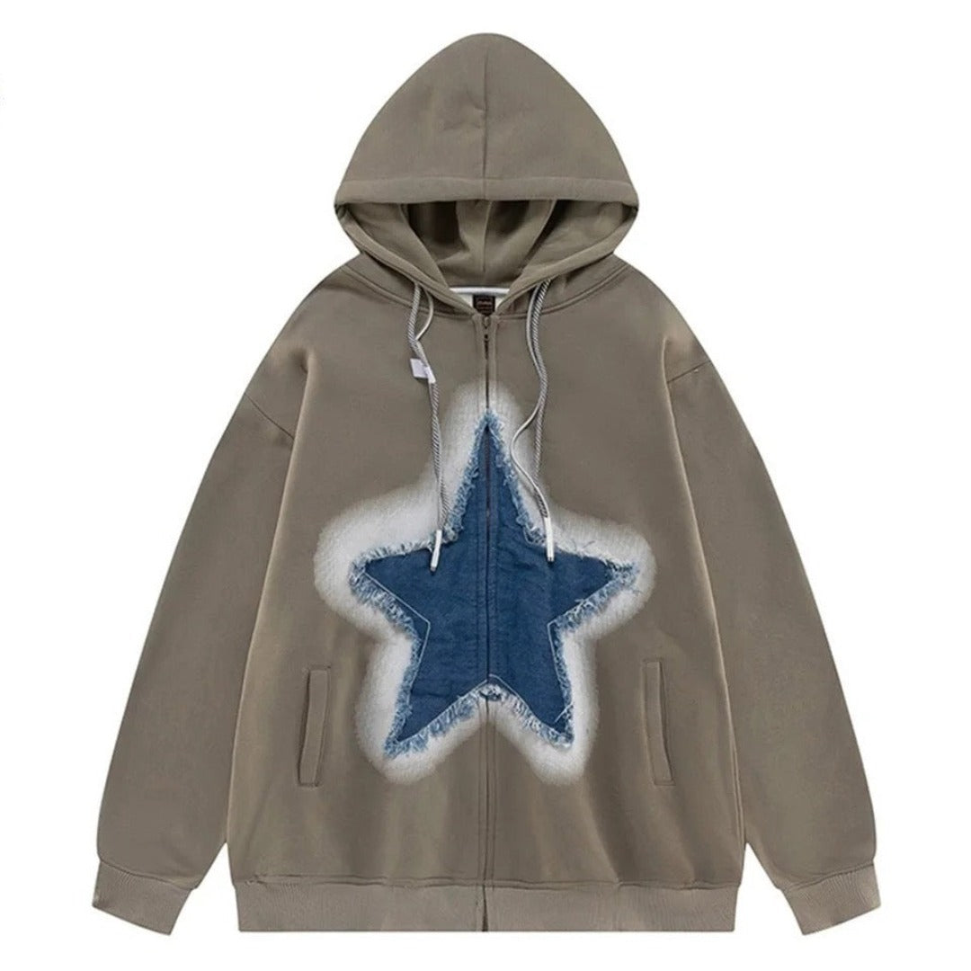 BRAMIRA STARLIGHT PATCHWORK UNISEX HOODIE