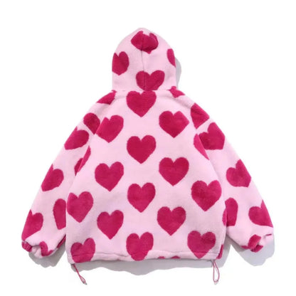 BRAMIRA VINTAGE HEART PATTERN UNISEX JACKET