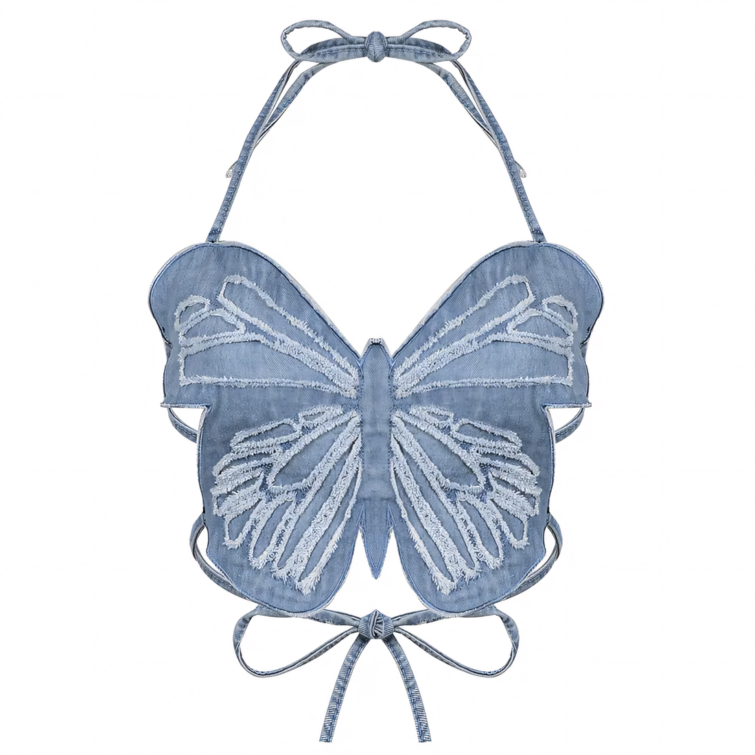 BRAMIRA SKY FLUTTER CROP TOP