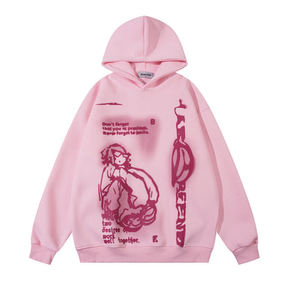 BRAMIRA CARTOON FIGURE UNISEX HOODIE