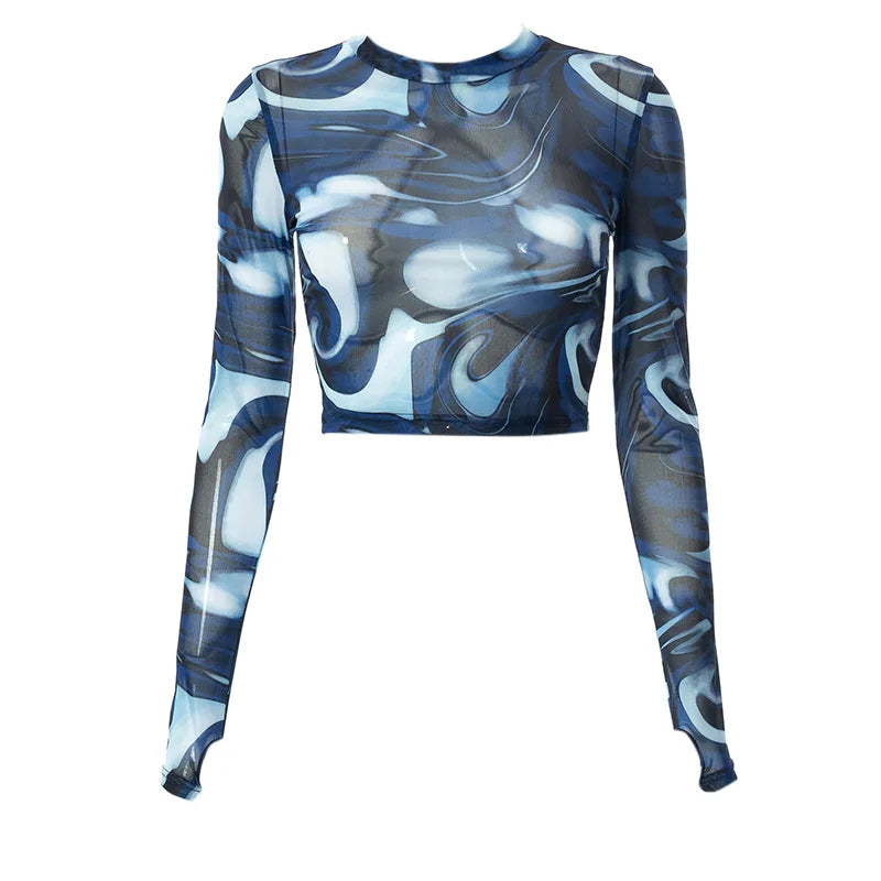 BRAMIRA MARBLE MYSTIQUE CROP TOP