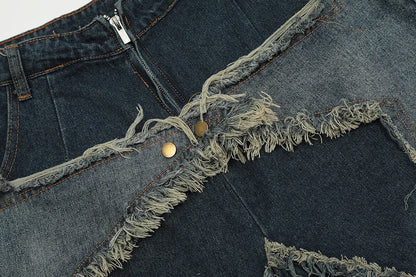 BRAMIRA DISTRESSED EFFECT STAR UNISEX ŞORT