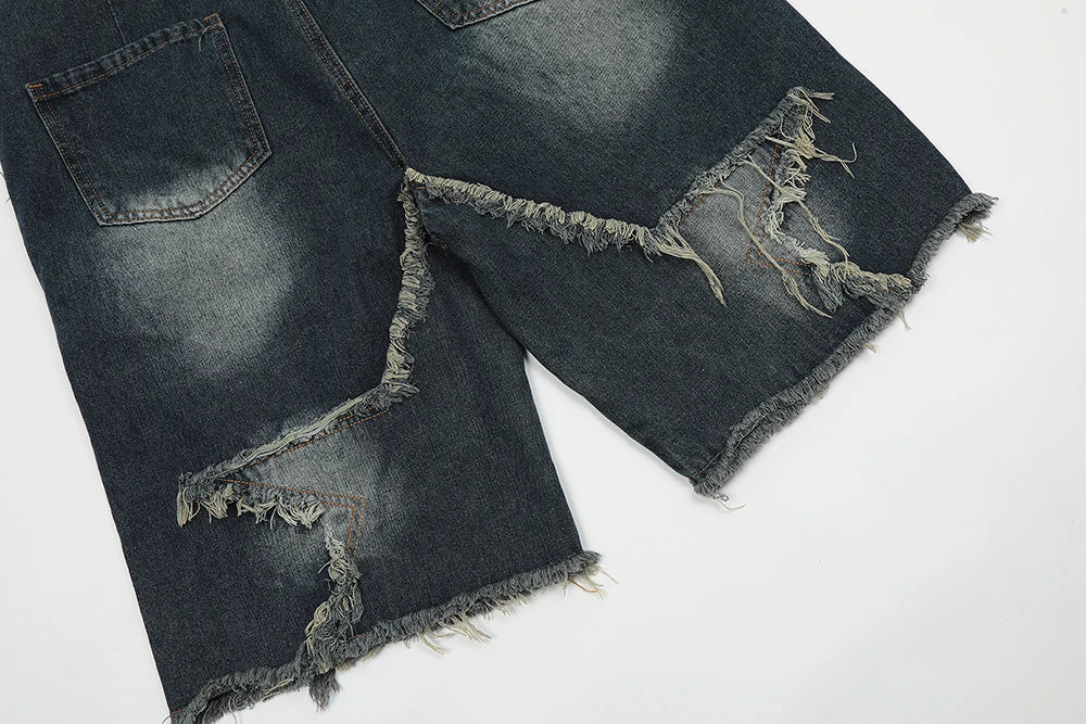 BRAMIRA DISTRESSED EFFECT STAR UNISEX ŞORT